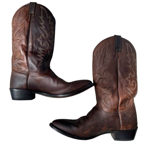 Dan Post Milwaukee Western Boots Mens Size 11.5 D Brown Leather Cowboy 1148 - Picture 6 of 9